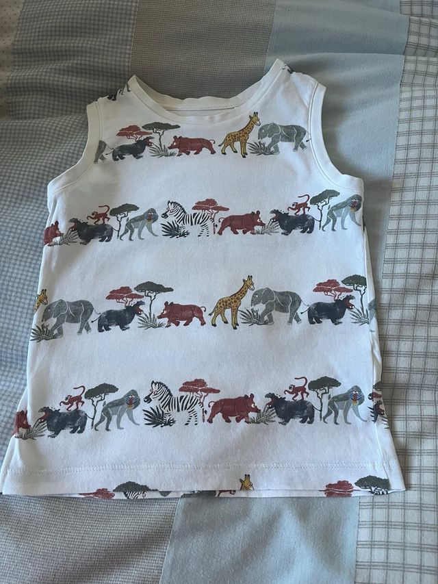 Camiseta tirantes animales africanos de C&A