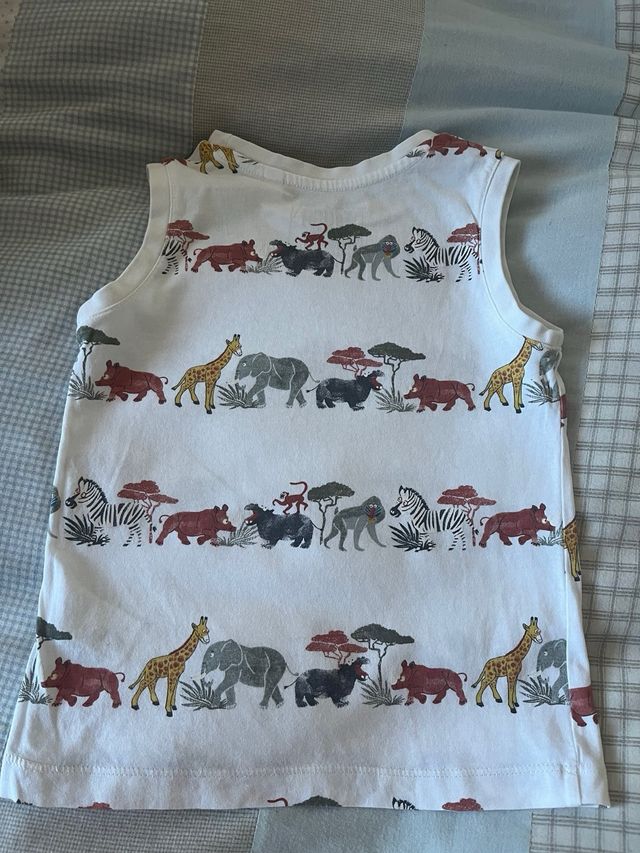Camiseta tirantes animales africanos de C&A