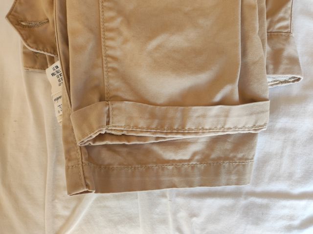 Pantalon chino beige slim