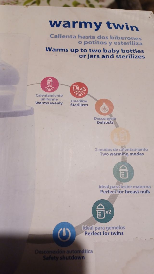 scalda biberon doppio