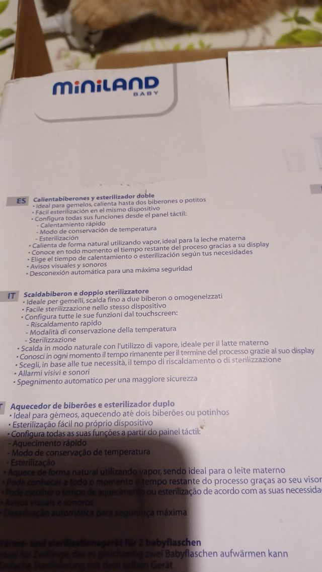 scalda biberon doppio