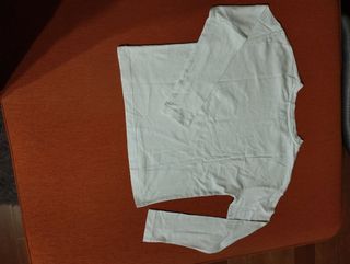 Maglietta bianca a maniche lunghe