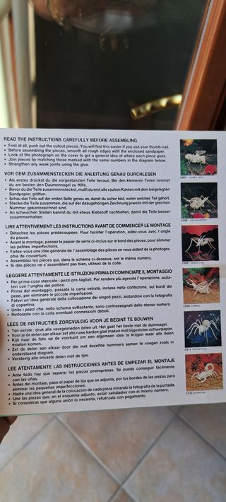 Puzzle costruzione cavalletta in legno NUOVO