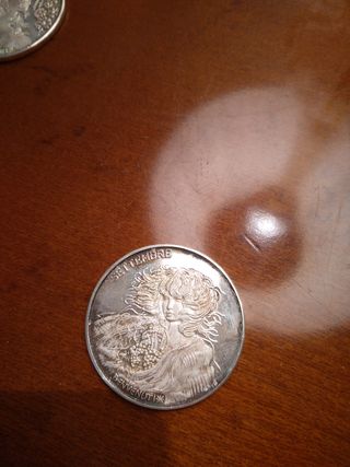 12 monete  in argento dei mesi 