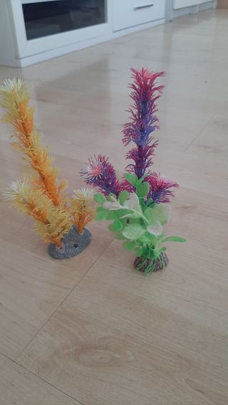 Plantas artificiales Decoración Pecera