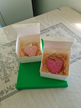 Coppia candele assorbifumo artistiche 