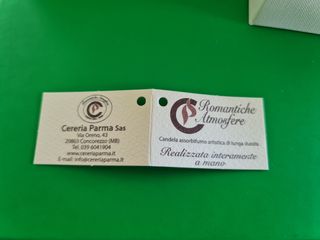 Coppia candele assorbifumo artistiche 