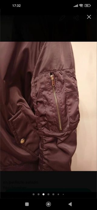 CAZADORA BOMBER CON CUELLO DESMONTABLE 