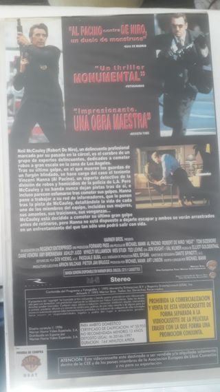Pelicula VHS heat