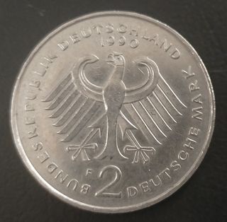 ALEMANIA 2 monedas 2 Marcos 1990