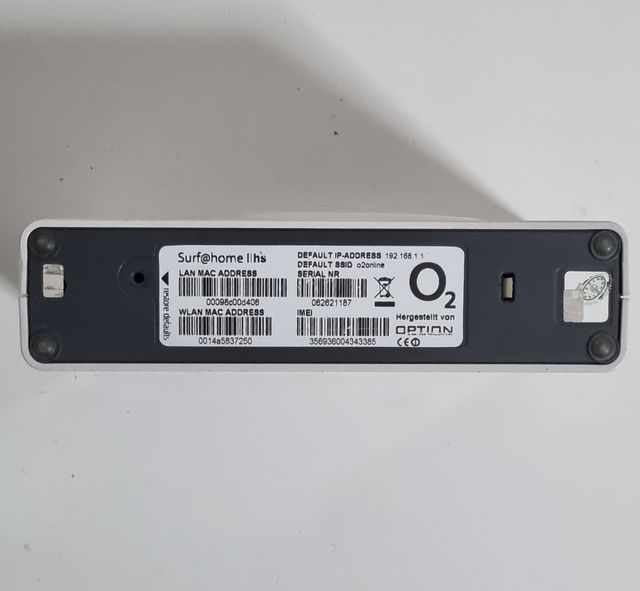 O2 Router UMTS Surf@home II hs