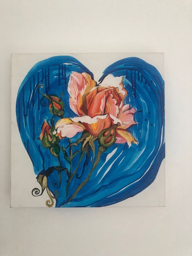 quadro su tela “cuore”