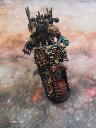 Señor del caos motero motorista caos arhammer 40k