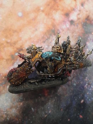 Señor del caos motero motorista caos arhammer 40k