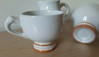 Set 2 tazze tisana the caffe` + bricco terracotta