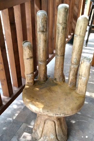 Impresionante butaca escultura