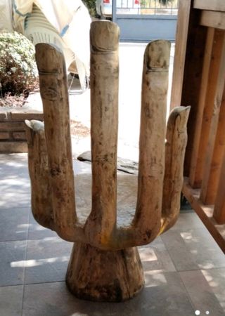 Impresionante butaca escultura