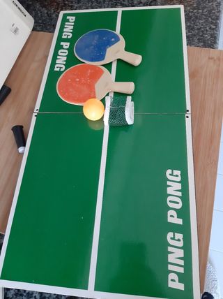 Jogo Ping Pong de mesa em madeira 