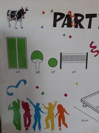 Jogo Ping Pong de mesa em madeira 