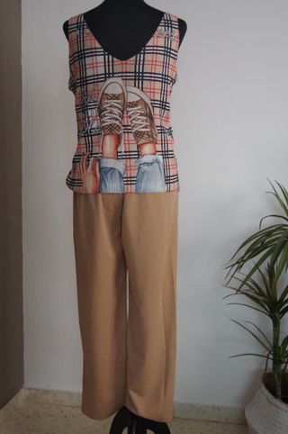Conjunto pantalón y camiseta de tirantes