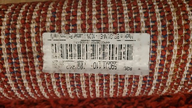 Alfombra granate 160 × 240 cm