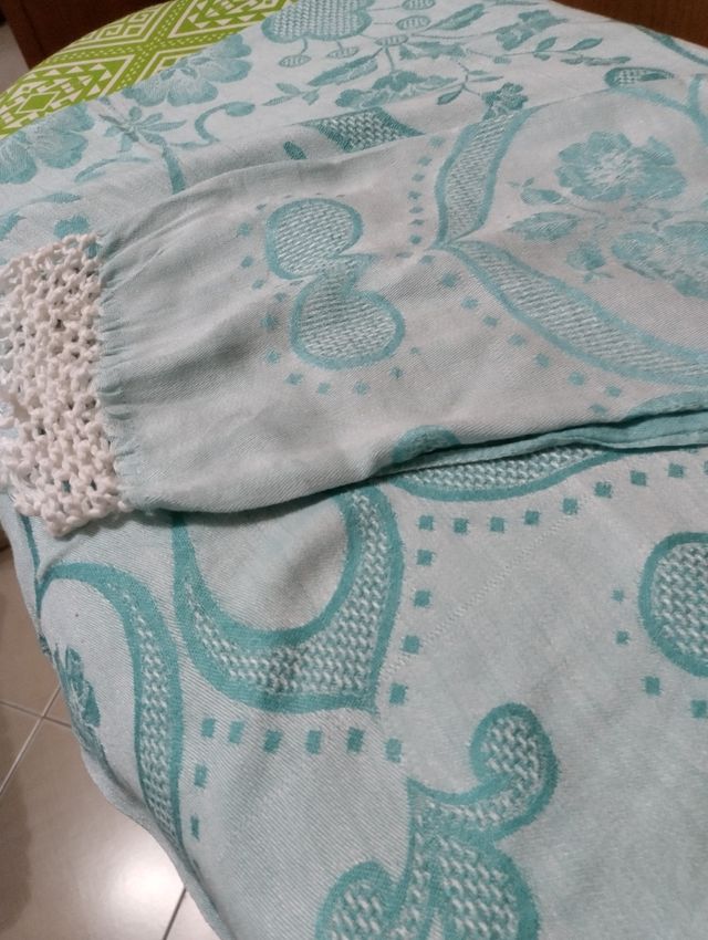 Coppia di asciugamani in damasco