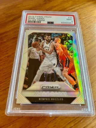 🏀 Cromo 2015 NBA Marc Gasol #34 👉 PSA 9 👀POP 4