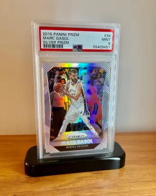 🏀 Cromo 2015 NBA Marc Gasol #34 👉 PSA 9 👀POP 4
