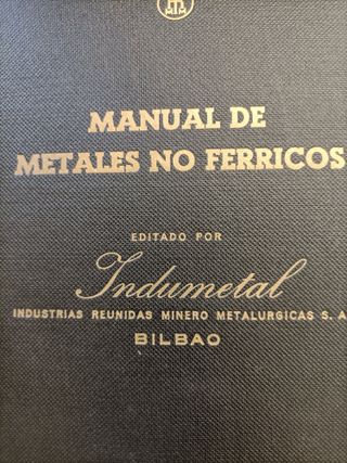 Libro: MANUAL DE METALES NO FÉRRICOS
