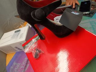 ZAPATOS TACÓN NEGRO PLATAFORMA NUEVA