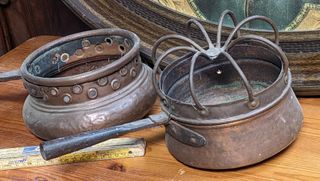 2 scaldaletto in rame vintage