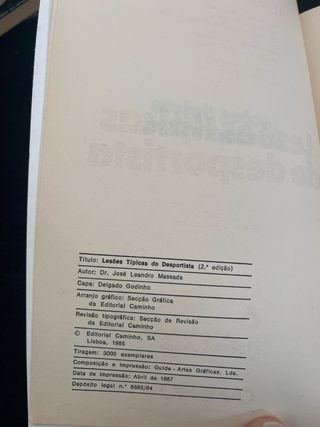 Lesões Típicas do Desportista