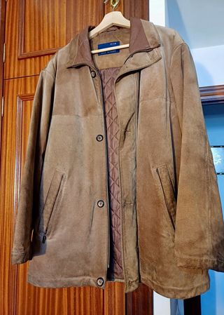 Chaqueta Old Taylor de ante y cuero