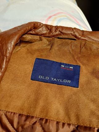 Chaqueta Old Taylor de ante y cuero