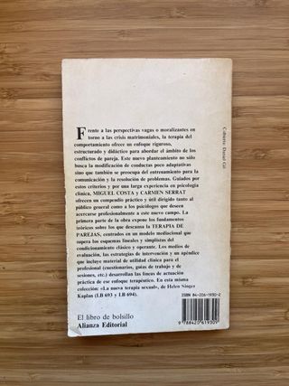 Libro Terapia de parejas
