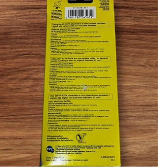 Juego de Filtros 37mm Sony Handycam VF-R37K