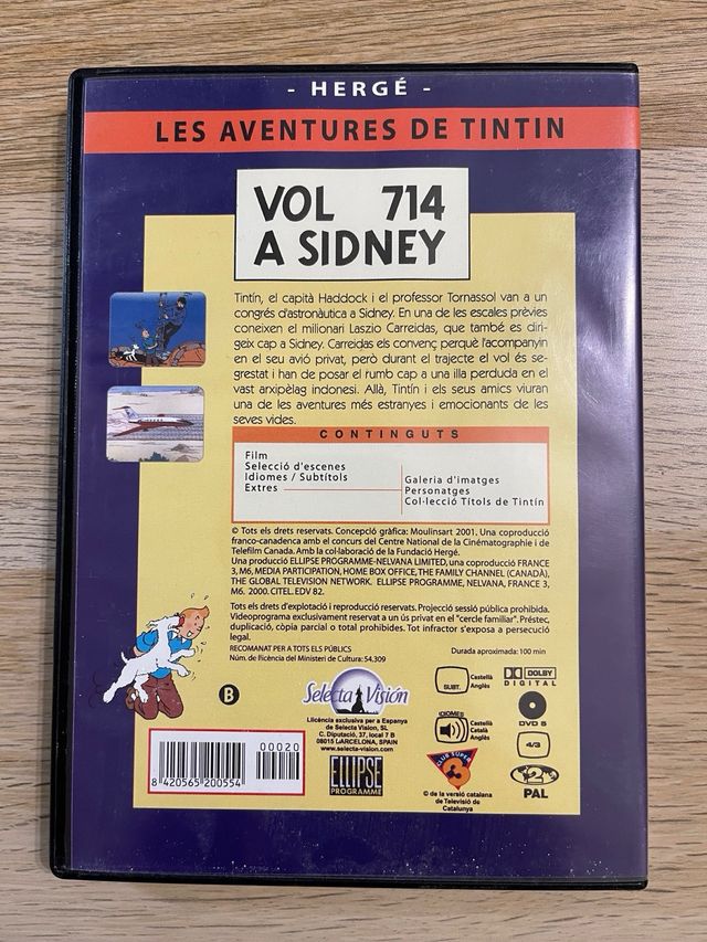 Colección DVD’s Las aventuras de Tintín