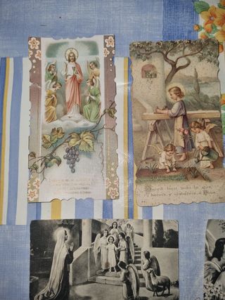 12 estampitas-recordatorios de 1914, 1918,...