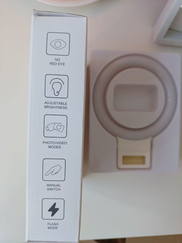 Anillo luz led para móviles o tablet