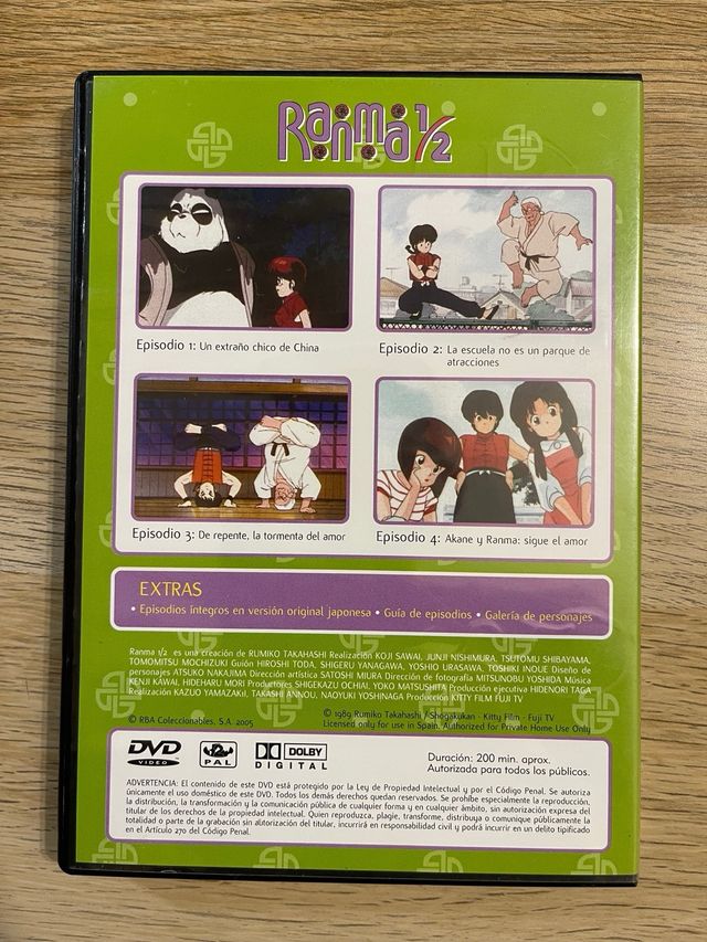 Colección DVD’s Ranma 1/2