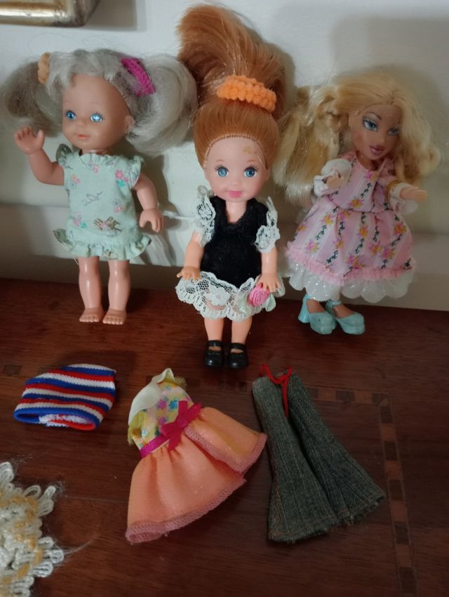 Lotto tre bamboline Mattel