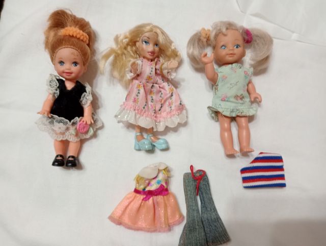 Lotto tre bamboline Mattel