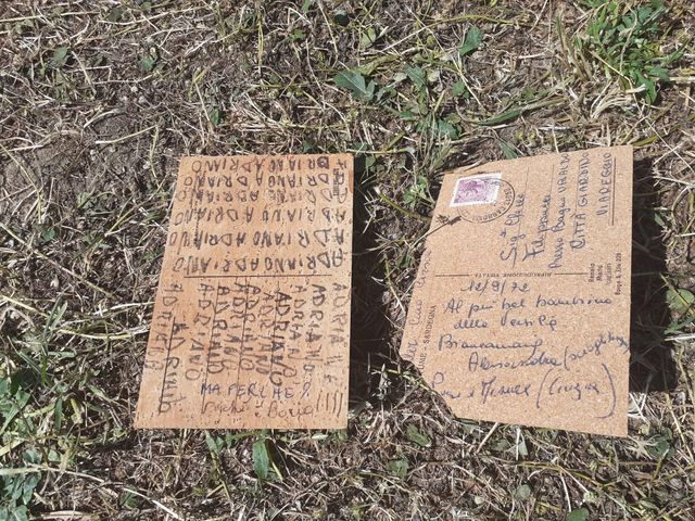 Coppia cartoline in sughero