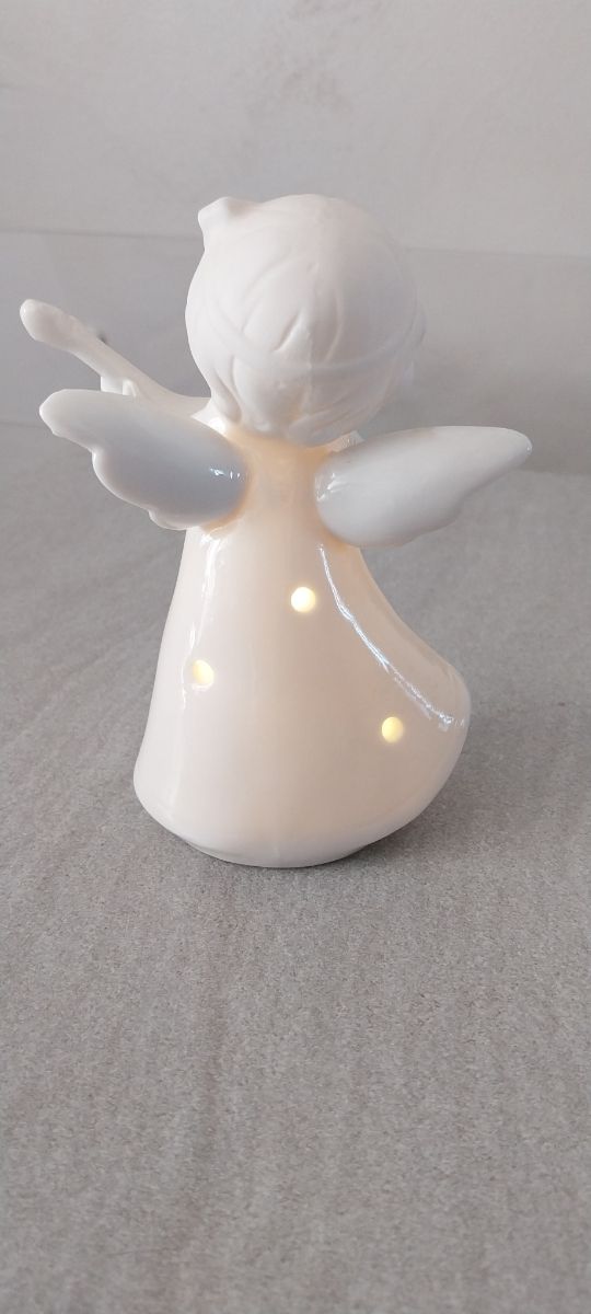 Angioletto in porcellana con led