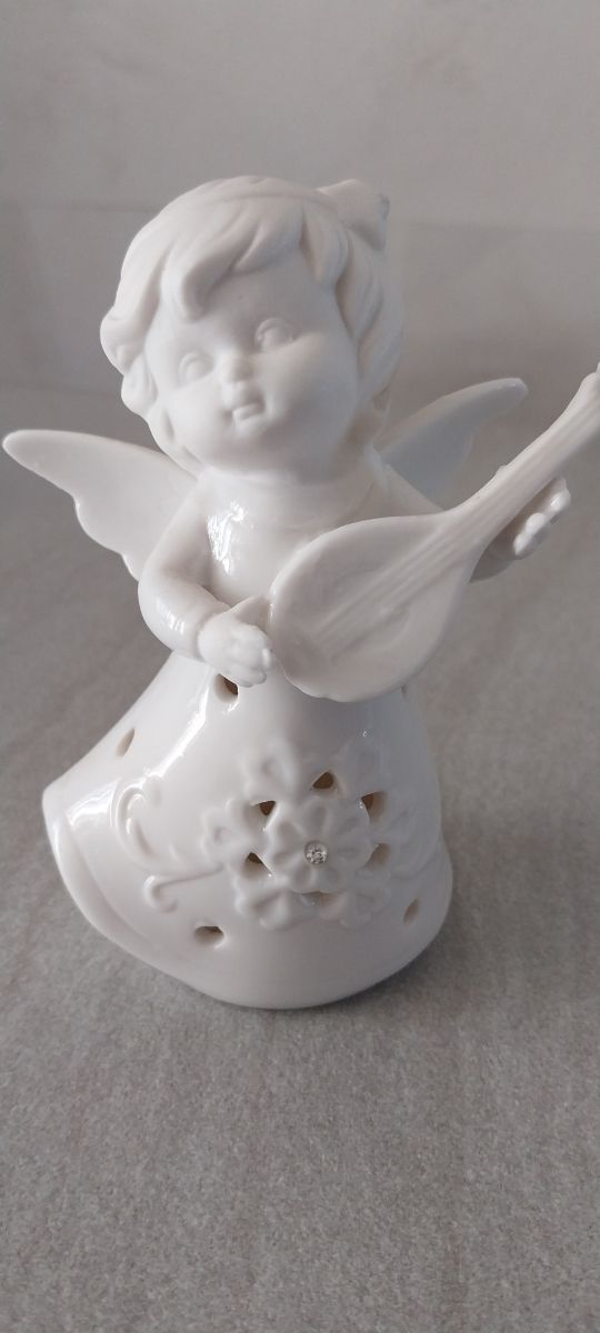 Angioletto in porcellana con led