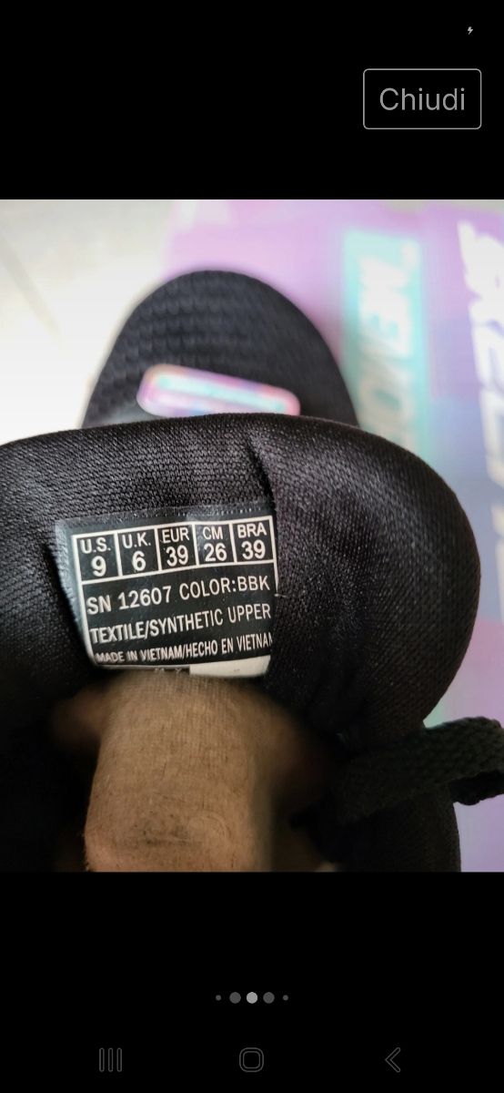 Scarpe Skechers nere n. 39