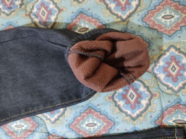 Jeans elasticizzato invernale pile interno