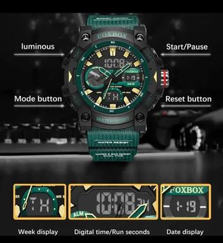 Reloj digital dual pantalla