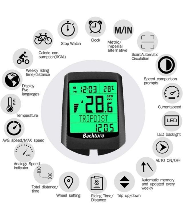 NUOVO computer da bicicletta.