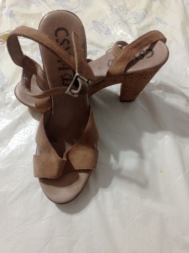 Sandalias de tacón mujer 38